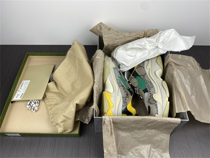 Gocci x BLCG The Hacker Project Triple S Beige Green Yellow  681067 UMO20 9766