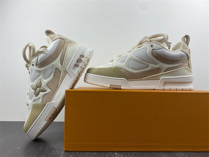Luis Vitton LV Skate Sneaker Beige White 1AARQH