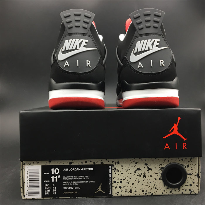 Jordan 4 Retro Bred (2019) 308497-089