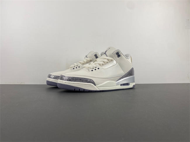 Air Jordan 3 “Sail/Metallic Silver”  CK9246-100